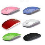Souris sans fil optique - bluetooth 2. 4 - dpi r�glable + dongle bluetooth usb - pour pc et mac - rose ...