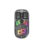 Souris sans fil rechargeable 2, 4 ghz 1600 dpi silencieuse rgb usb - c noir yonis