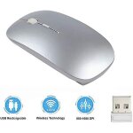 Souris sans fil rechargeable - 2, 4g avec r�cepteur nano - silencieuse - pour bureau