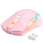 Souris sans fil rechargeable, bluetooth, rtroclairage led rvb, accessoire ergonomique et silencieux ...