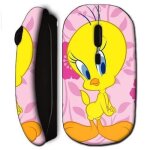 Souris sans fil titi pink design noir