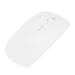 Souris sans fil ultra - minces 4 touches silencieuses pour bureau ergonomique blanche blanc yonis