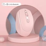 Souris silencieuse sans fil, adapt�e aux jeux esports de bureau et d'affaires, bluetooth 5. 2, 2. 4 ghz, ...