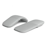 Souris tactile silencieuse sans fil bluetooth 4. 0, priphrique avec sac, souris de jeu pliable ultra ...
