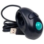Souris trackball num�rique sans fil 2. 4ghz, design ergonomique, utilisation des doigts, souris optique ...