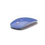 Souris ultra plate pour pc medion sans fil usb universelle capteur optique 3 boutons couleurs - bleu