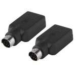 Souris universelle clavier souris usb type a femelle  ps2 ps / 2 6pin mini din adaptateur mle convertisseur ...