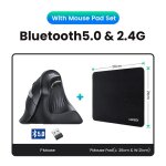 Souris verticale sans fil, bluetooth inconnu, 2. 4g, ergonomique, 4000 ug i, 6 l�vent muets, pour macple, ...