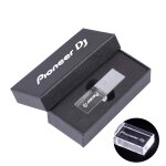 Offre sp�ciale pioneer dj cristal cl� usb 128gb capacit� r�elle cl� m�moire 64gb bo�tier en argent lumi�re ...