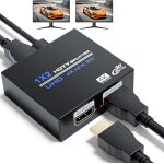 Splitter hdmi 1 entr�e 2 sorties r�partiteur hdmi 1x2 4k switch commutateur hdmi 1 in 2 out pour deux ...