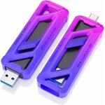 Ssd externe 256 go, jusqu` 2050 mo / s, type c et a 3. 2, compatible pour iphone 15 / android / tablette ...