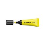 Stabilo surligneur tampon boss neon jaune, pointe biseaute, encre  base d'eau