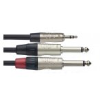 Stagg nyc2 / mps2pr - c�ble y - mini jack st�r�o / 2 x jack mono - s�rie