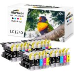 Starlet lot de 20 cartouches d'encre compatibles brother lc - 1220 lc1240 pour mfc - j280w mfc - j425w ... Starlet lot de 20 cartouches d'encre compatibles brother lc - 1220 lc1240 pour mfc - j280w mfc - j425w ...