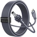 Starlink mini usb c to dc power cable, 100w type c male to dc male compact waterproof portable power ...