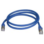 Startech. com 1m cat6a ethernet cable, 10 gigabit shielded snagless rj45 100w poe patch cord, cat 6a ...
