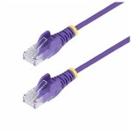 Startech. com 1m purple slim cat6 ethernet cable, snagless, 28awg, lszh - cordon de raccordement - rj ...