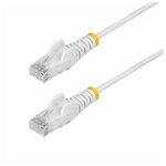 Startech. com 2m white slim cat6 ethernet cable, snagless, 28awg, lszh - cordon de raccordement - rj ...