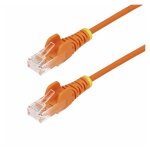 Startech. com 3m orange slim cat6 ethernet cable, snagless, 28awg, lszh - cordon de raccordement - rj ...