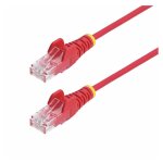 Startech. com 3m red slim cat6 ethernet cable, snagless, 28awg, lszh - cordon de raccordement - rj - ...