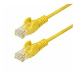 Startech. com 3m yellow slim cat6 ethernet cable, snagless, 28awg, lszh - cordon de raccordement - rj ...