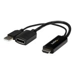 Startech. com adaptateur hdmi vers displayport 4k aliment� par usb - c�ble adaptateur - hdmi, usb (alimentatio ...