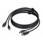 Startech. com 6ft (1. 8m) displayport and usb 5gbps kvm cable - c�ble clavier / vid�o / souris (kvm) ...