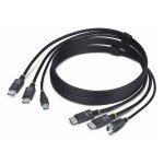 Startech 6ft (1. 8m) dual - displayport and usb 5gbps kvm cable - c�ble clavier / vid�o / souris (kvm) ...