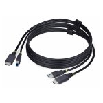 Startech. com 6ft (1. 8m) hdmi and usb 5gbps kvm cable - cble clavier / vido / souris (kvm) - hdmi, ...