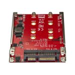 Startech. com adaptateur pour deux disques ssd m. 2 vers sata - convertisseur disque ngff vers sata dans ...