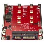 Startech. com adaptateur pour deux disques ssd m. 2 vers sata - convertisseur disque ngff vers sata dans ...