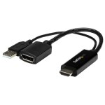 Startech adaptateur hdmi vers displayport 4k aliment� par usb - c�ble adaptateur - hdmi, usb (alimentation ...
