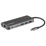 Startech. com adaptateur multiport usb - c - power delivery - hdmi 4k - gbe - 2x usb 3. 0 - sd - station ...