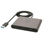 Startech. com adaptateur usb 3. 0 vers 4x hdmi - carte vid�o / graphique externe - adaptateur usb type ...