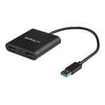 Startech. com adaptateur usb 3. 0 vers double hdmi, 1x 4k 30hz et 1x 1080p, carte vid�o et graphique ...