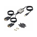 Startech. com adaptateur usb vers s�rie de 2 ports de 4 m, ftdi / db9 rs232 - c�ble usb / s�rie - usb ...