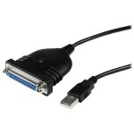 Startech. com c�ble adaptateur de 1. 80m usb vers 1 port parall�le db25 pour imprimante - 1x usb a m�le ...