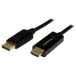 Startech. com c�ble adaptateur displayport vers hdmi de 1 m - convertisseur dp vers hdmi avec c�ble int�gr� ...