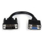 Startech. com c�ble adaptateur dvi vers vga de 20cm - convertisseur dvi - i vers hd15 - m / f