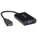 Startech. com c�ble adaptateur hdmi vers vga avec audio - convertisseur vid�o hdmi vers hd15 - m�le / ...