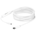 Startech c�ble adaptateur usb - c vers displayport 4k 60 hz de 3 m - c�ble usb type - c vers dp en blanc ...