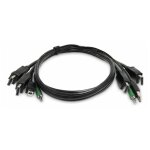 Startech. com - c�ble clavier / vid�o / souris (kvm) - conformit� taa - usb type a, prise audio de 3, ...