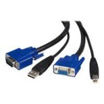 Startech c�ble kvm (clavier / vid�o / souris) universel - 2 en 1 - vga et usb (svusb2n1 15) - c�ble vid�o ...