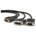 Startech. com c�ble r�partiteur en y dvi - i (m) vers dvi - d (m) et vga (m) de 1, 8m - splitter vid�o ...