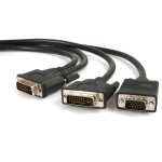 Startech. com cble rpartiteur en y dvi - i (m) vers dvi - d (m) et vga (m) de 1, 8m - splitter vido ...