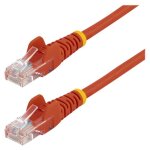 Startech c�ble r�seau cat5e utp sans crochet - 5 m rouge - cordon ethernet rj45 anti - accroc - c�ble ...