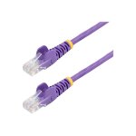 Startech. com c�ble r�seau cat5e utp sans crochet - 7 m violet - cordon ethernet rj45 anti - accroc - ...