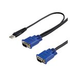 Startech. com câble pour switch kvm vga avec usb 2 en 1 - 3m - câble vidéo / usb - usb, hd - 15 (vga) ... Startech. com câble pour switch kvm vga avec usb 2 en 1 - 3m - câble vidéo / usb - usb, hd - 15 (vga) ...