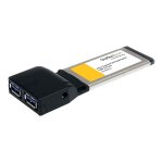 Startech. com carte adaptateur expresscard vers 2 ports usb 3. 0 avec support uasp - 1x carte expresscard ... Startech. com carte adaptateur expresscard vers 2 ports usb 3. 0 avec support uasp - 1x carte expresscard ...