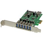 Startech. com carte contr�leur pci express � 7 ports usb 3. 0 - 6 externes 1 interne - adaptateur pcie ...